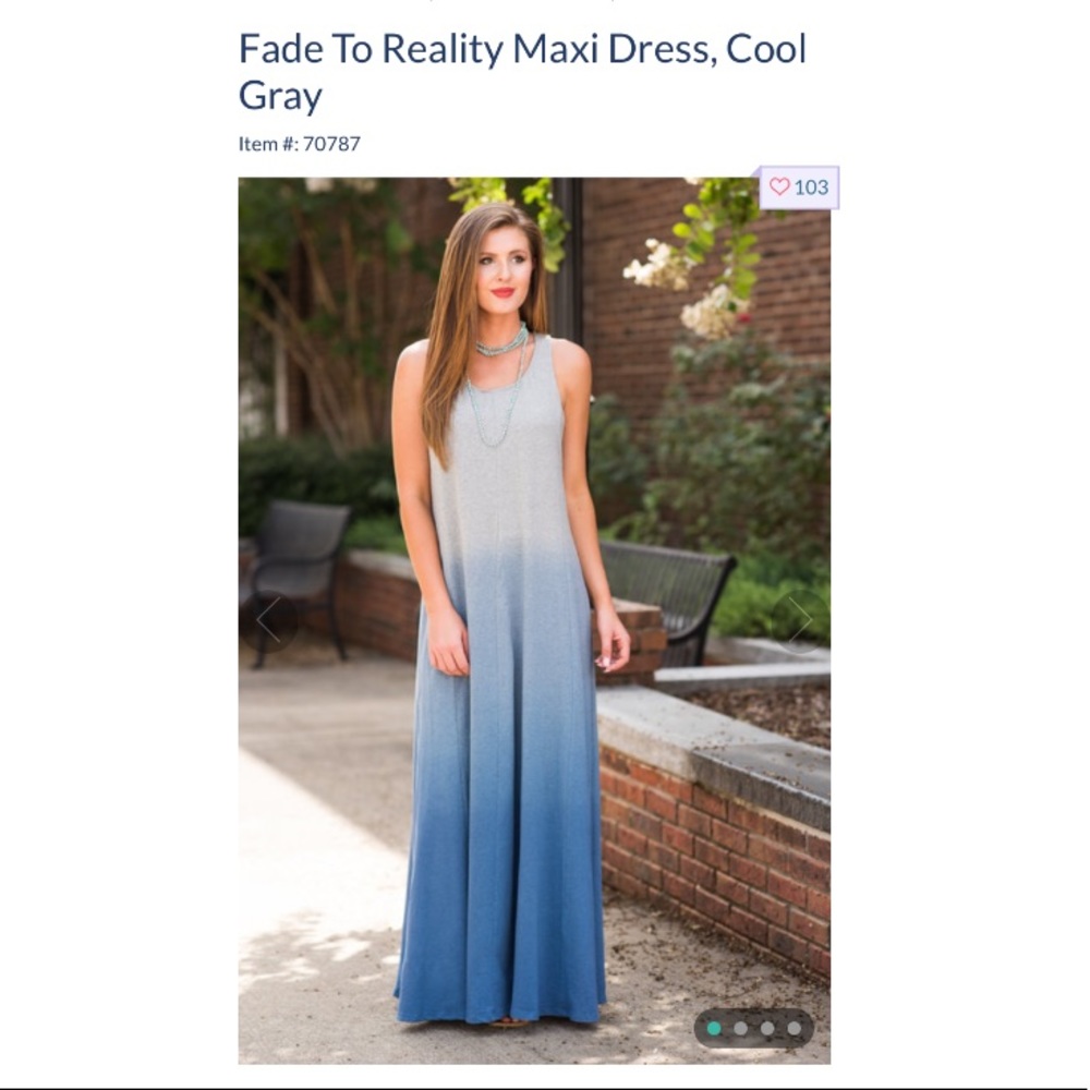 Mint Julep Fade to Reality Maxi Dress